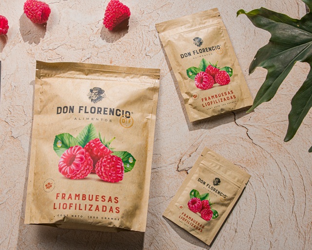 Valor nutricional frambuesa liofilizada